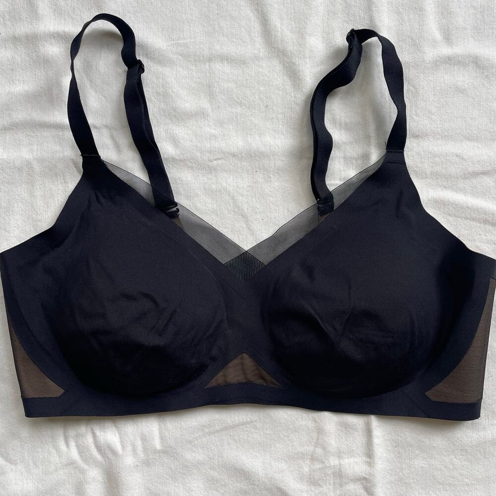 Honeylove CrossOver Bra Black Size Large Wireless